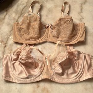 SOLD 2 Wacoal Nude Color Bra Sz 34D